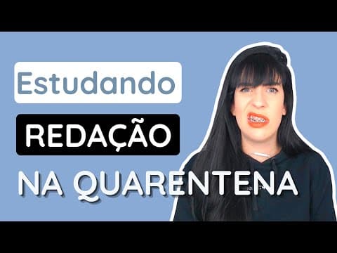 Thumbnail da aula: Como aprender redação na quarentena do #coronavirus