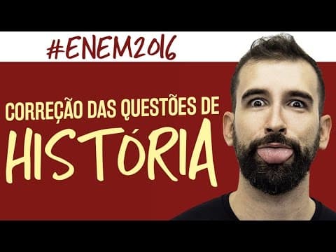 Thumbnail da aula: Correção ENEM 2016 - História - Prof. Marcelo Lameirão