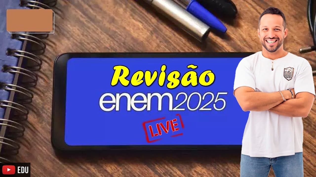 Thumbnail: Revisão Final ENEM 2025 - Biologia - Live 3 - Resolução de Questões