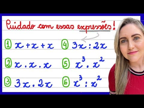 Thumbnail da aula: CUIDADO NA HORA DE RESOLVER ESSAS EXPRESSÕES ALGÉBRICAS! EXPLICAÇÃO PARA APRENDER MATEMÁTICA AGORA!