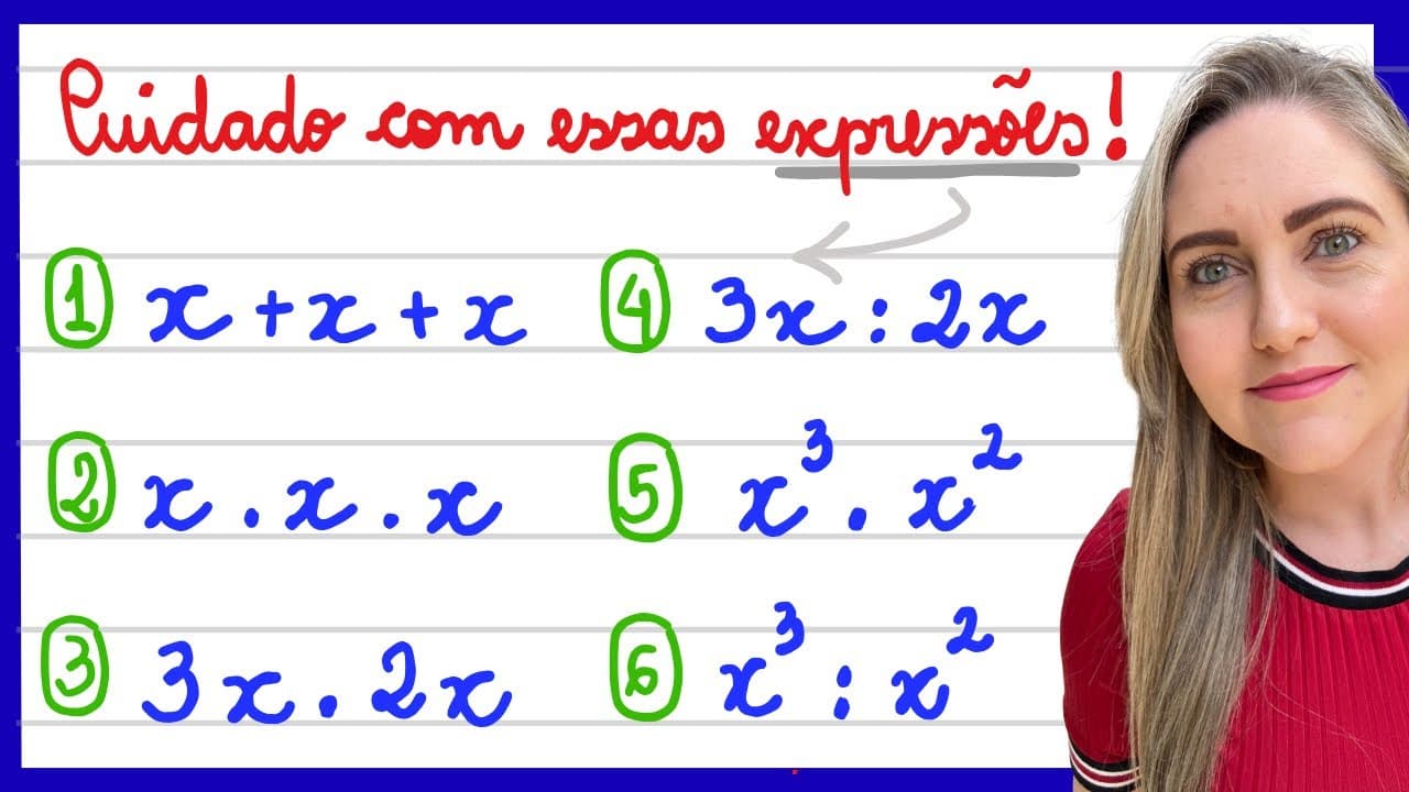 Thumbnail: CUIDADO NA HORA DE RESOLVER ESSAS EXPRESSÕES ALGÉBRICAS! EXPLICAÇÃO PARA APRENDER MATEMÁTICA AGORA!