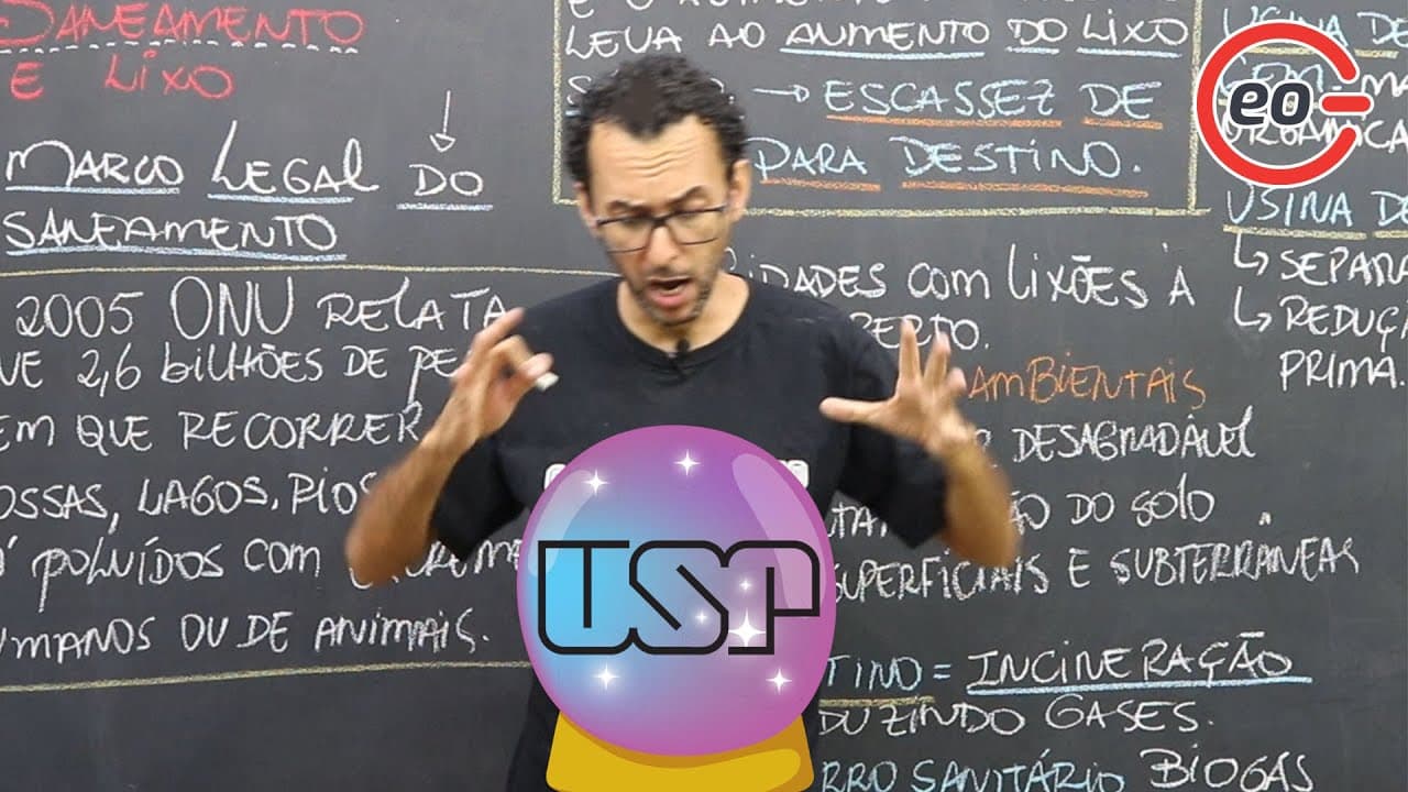 Thumbnail: Aula completa sobre o Saneamento Básico no Brasil