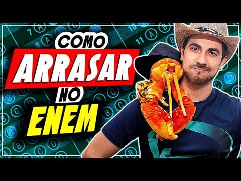 Thumbnail da aula: ESTRATÉGIAS PARA ARRASAR NO 1º DIA DE ENEM!!