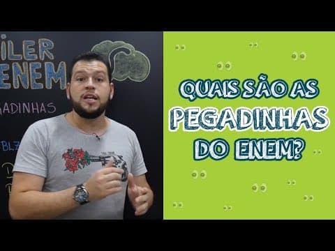 Thumbnail da aula: PEGADINHAS DO ENEM: Conheça o Elemento de Distração ★ Spoiler do Enem