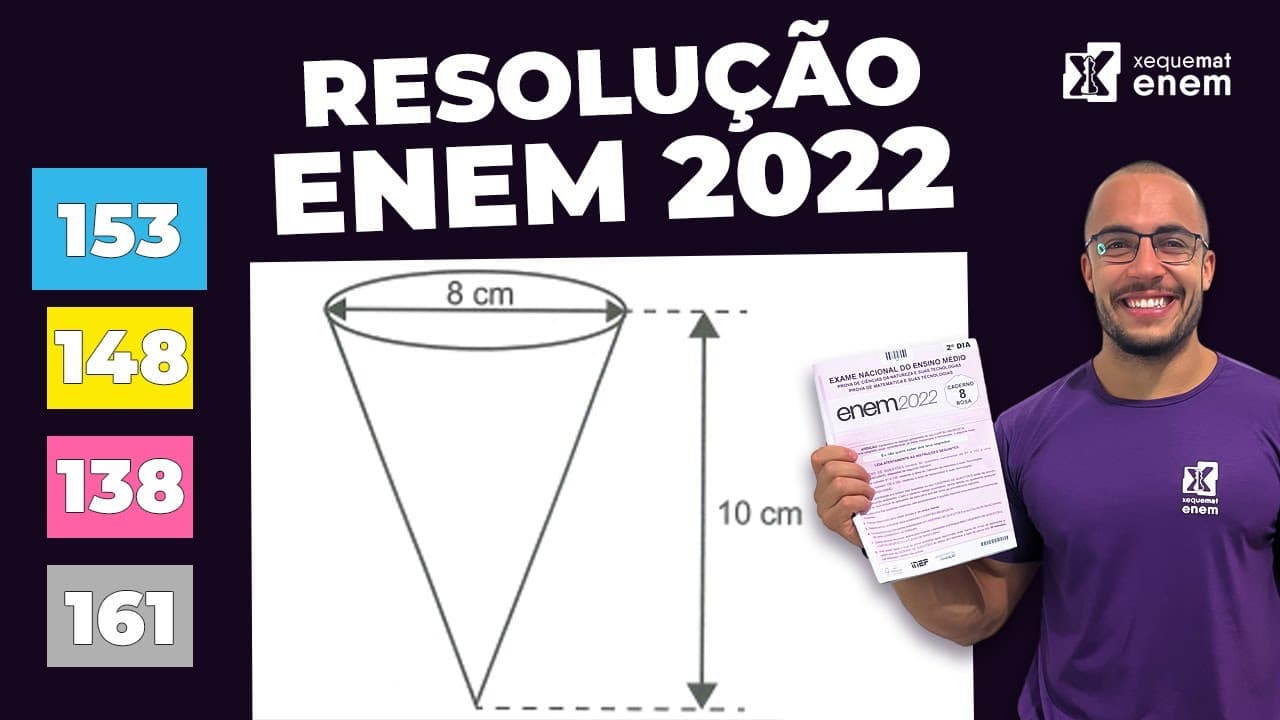 Thumbnail: 🔘Questão 153 - Caderno Azul | Geometria Espacial | MATEMÁTICA ENEM 2022