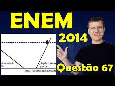 Thumbnail da aula: 67 -  ENEM 2014 - Física - Mecânica - Questão 67 resolvida (Caderno Azul) - Prof. Marcelo Boaro
