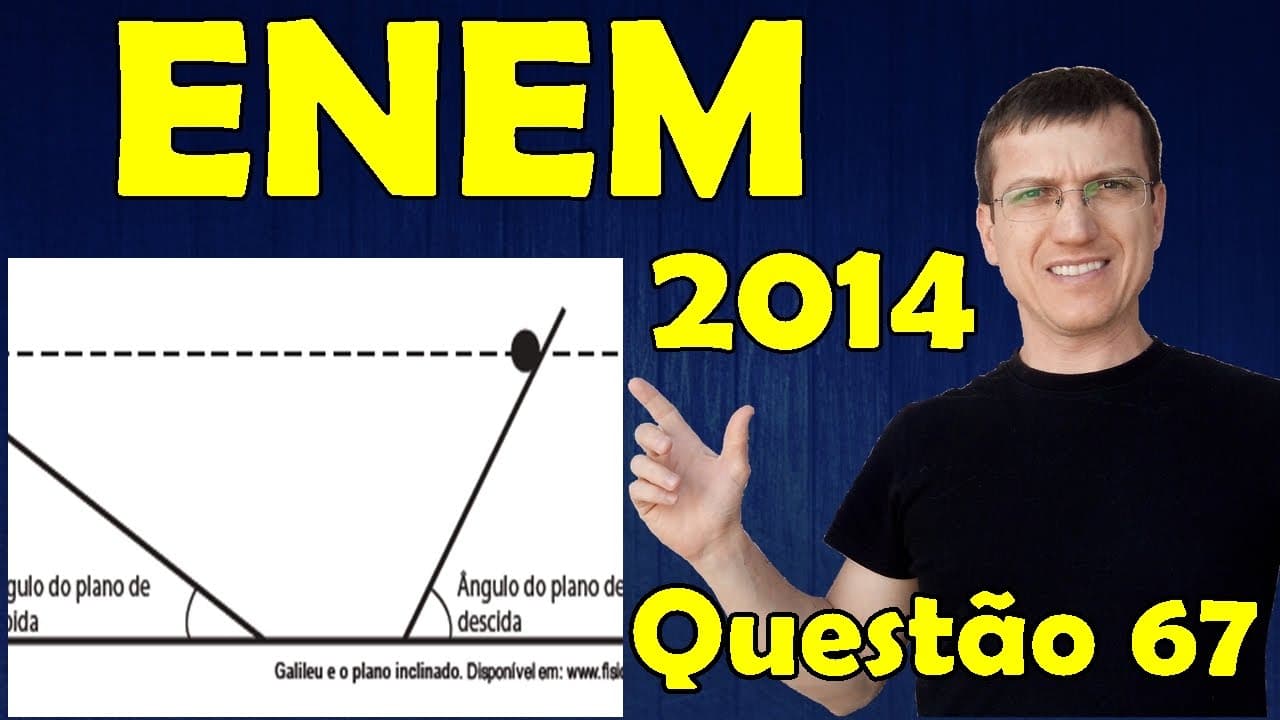 Thumbnail: 67 -  ENEM 2014 - Física - Mecânica - Questão 67 resolvida (Caderno Azul) - Prof. Marcelo Boaro
