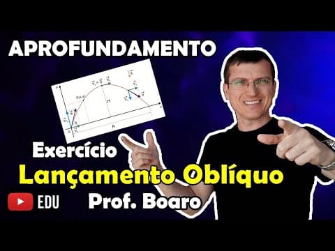 Thumbnail da aula: APROFUNDAMENTO de FÍSICA   LANÇAMENTO OBLÍQUO   Prof  Marcelo Boaro   Vídeo   Aula nº 21