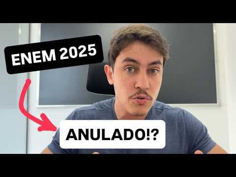 Thumbnail da aula: Vazamento de Questões: ENEM 2025 será anulado?