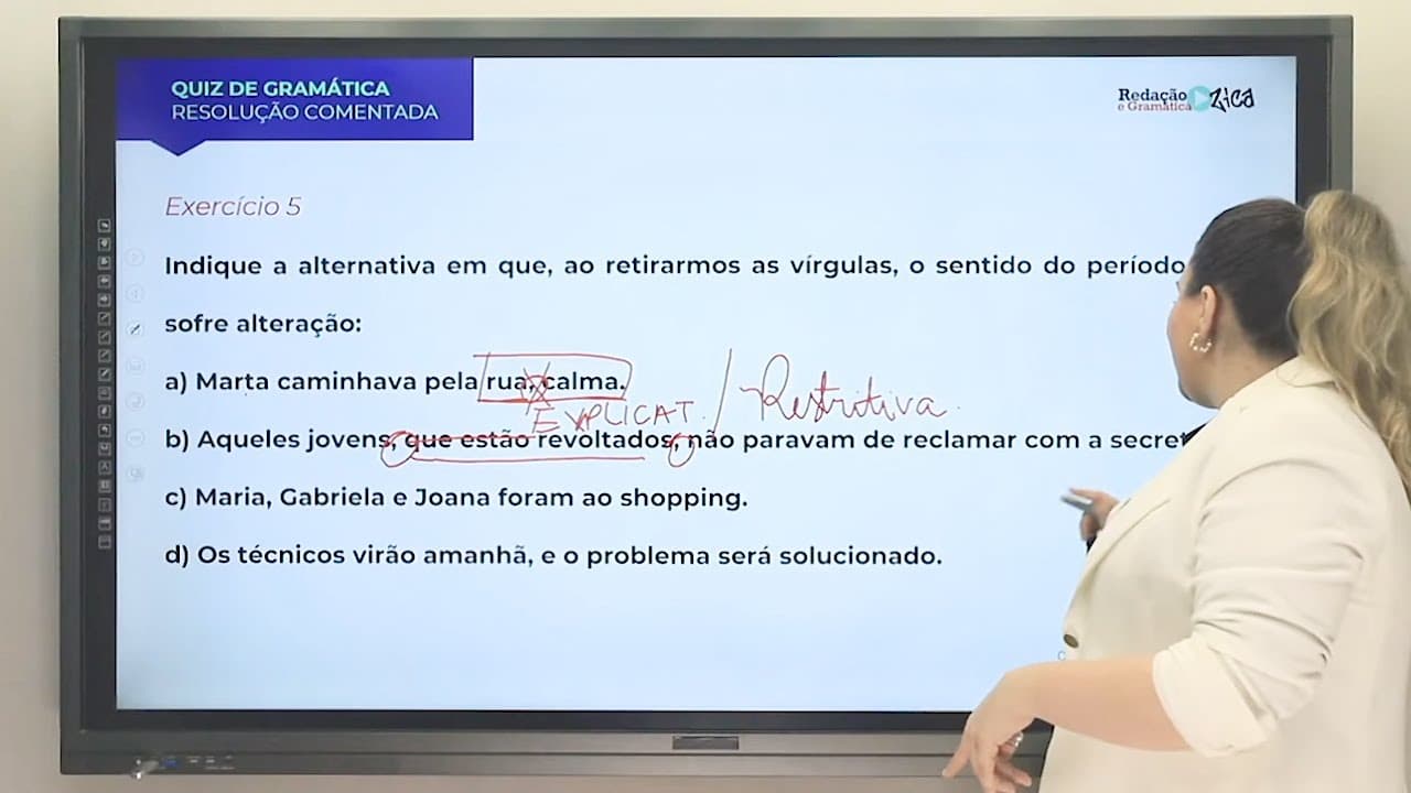 Thumbnail: QUESTÃO DE VÍRGULA - DEIXE A SUA RESPOSTA NOS COMENTÁRIOS! - Profa. Pamba