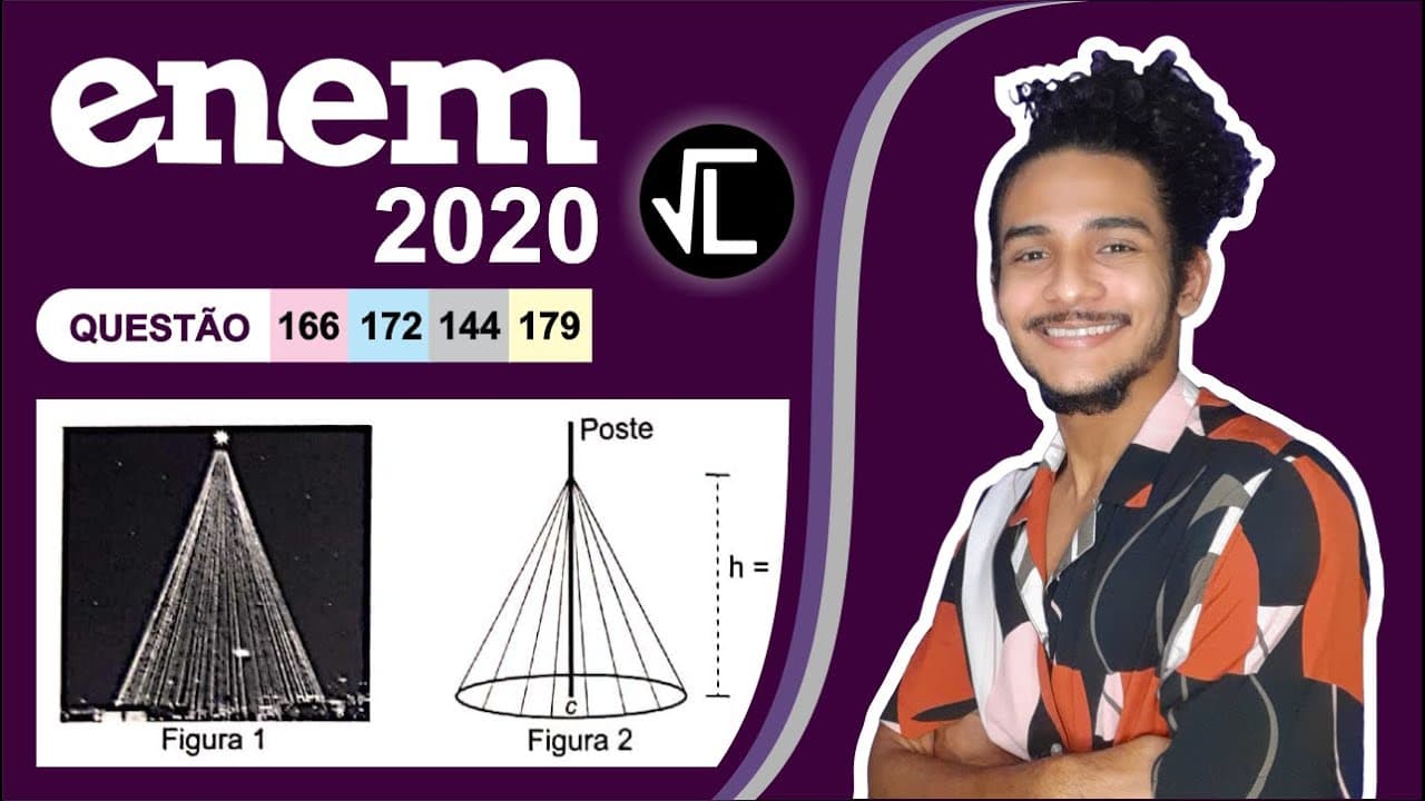 Thumbnail: ENEM 2020 | No período de fim de ano, o síndico de um condomínio resolveu colocar, em um poste, uma
