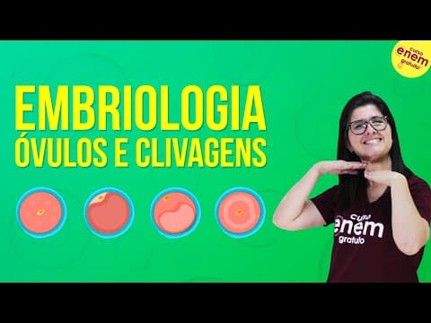 Thumbnail da aula: EMBRIOLOGIA: TIPOS DE ÓVULOS E CLIVAGENS | Resumo de Biologia para o Enem