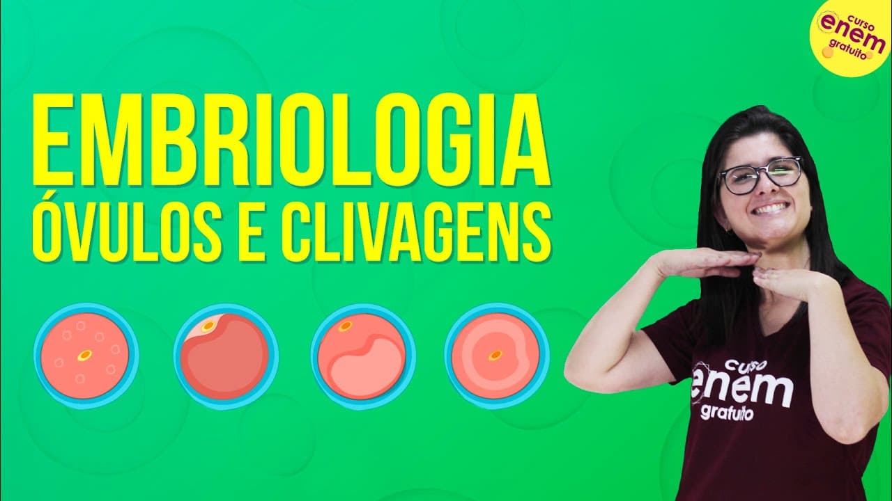 Thumbnail: EMBRIOLOGIA: TIPOS DE ÓVULOS E CLIVAGENS | Resumo de Biologia para o Enem