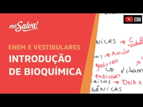 Thumbnail da aula: Me Salva! CIT01 - Citologia - Introdução a bioquímica
