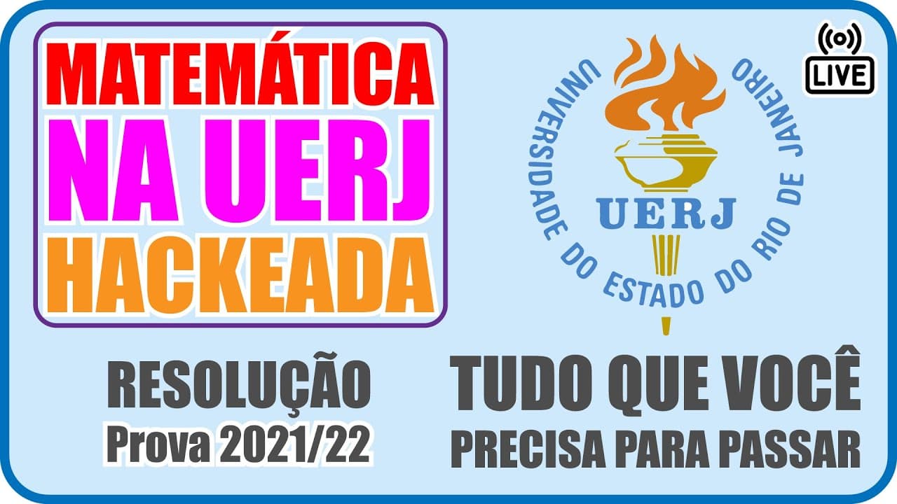 Thumbnail: 🔴 [UERJ 2022] Matemática - A imagem a seguir apresenta cinco linhas horizontais de pregos em uma