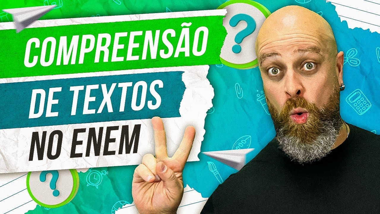 Thumbnail: Compreensão x Interpretação no ENEM [Prof. Noslen] #professornoslen #enem