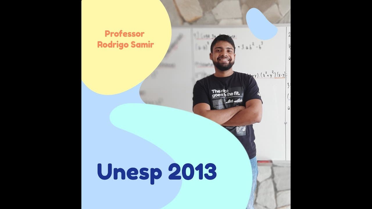 Thumbnail: Questão UNESP 2013 !