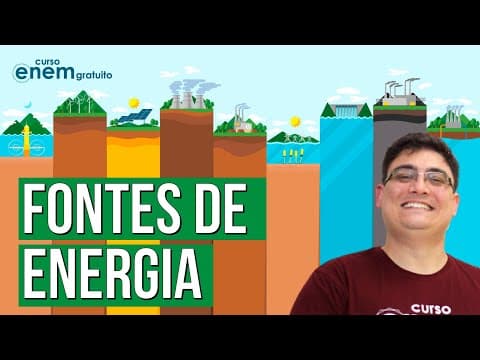 Thumbnail da aula: FONTES DE ENERGIA E MATRIZES ENERGÉTICAS | Resumo de Geografia para o Enem