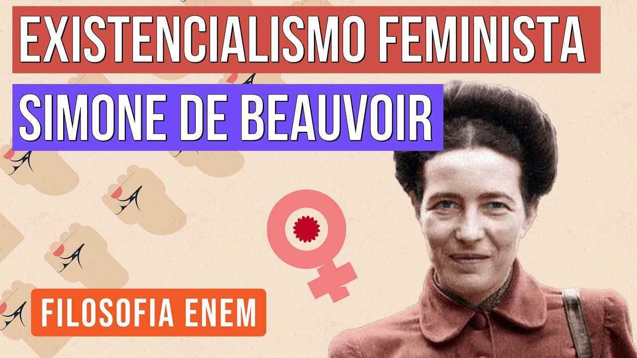 Thumbnail: EXISTENCIALISMO FEMINISTA: Simone de Beauvoir | Filosofia para o Enem | Ernani Júnior da Silva
