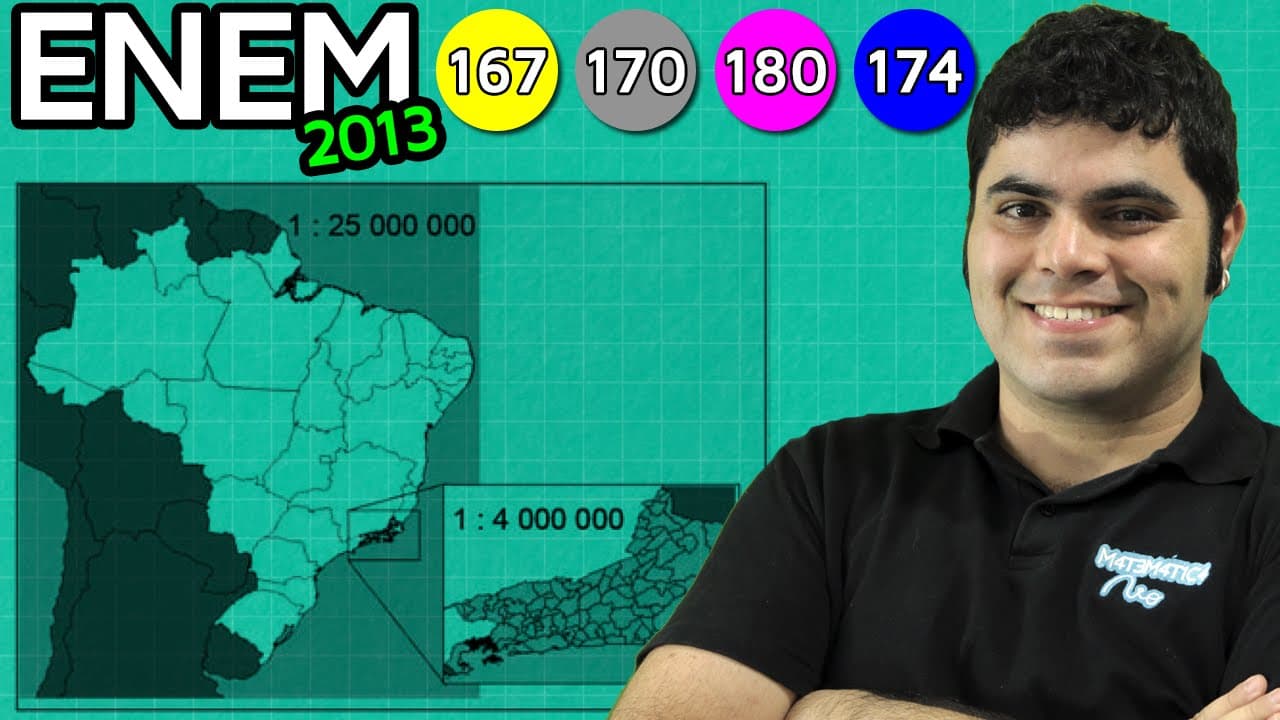 Thumbnail: ENEM 2013 Mathematics #39 - Relationship between Linear Scale and Area Scale of a Figure