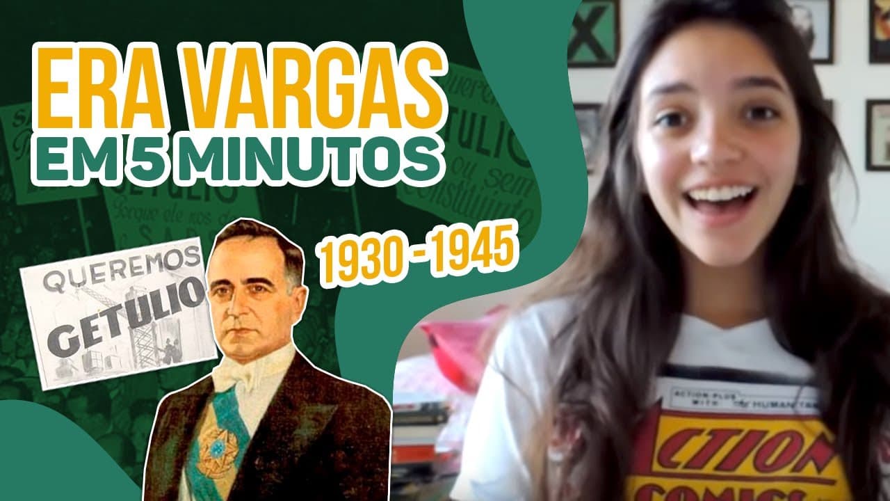 Thumbnail: ERA VARGAS: RESUMO EM 5 MINUTOS (Débora Aladim)