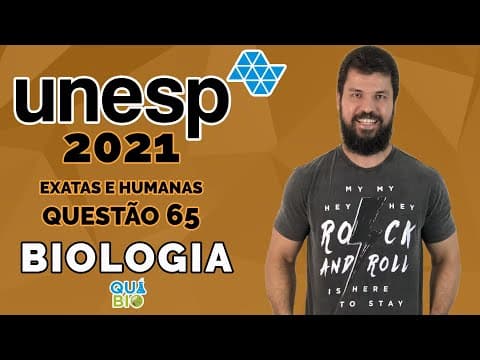 Thumbnail da aula: UNESP 2021 - Questão 65 - Algumas doenças parasitárias humanas são frutos da nossa coevolução com