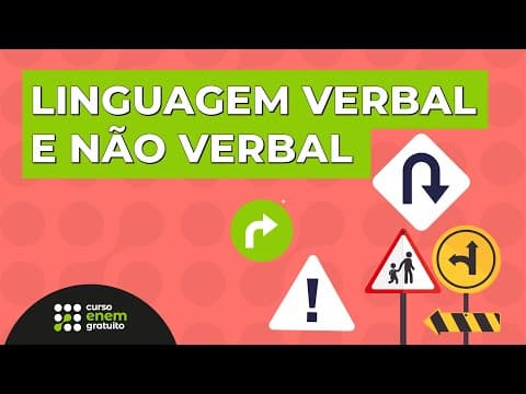 Thumbnail da aula: LINGUAGEM VERBAL E NÃO VERBAL | Português para o Enem | Fernanda Souza