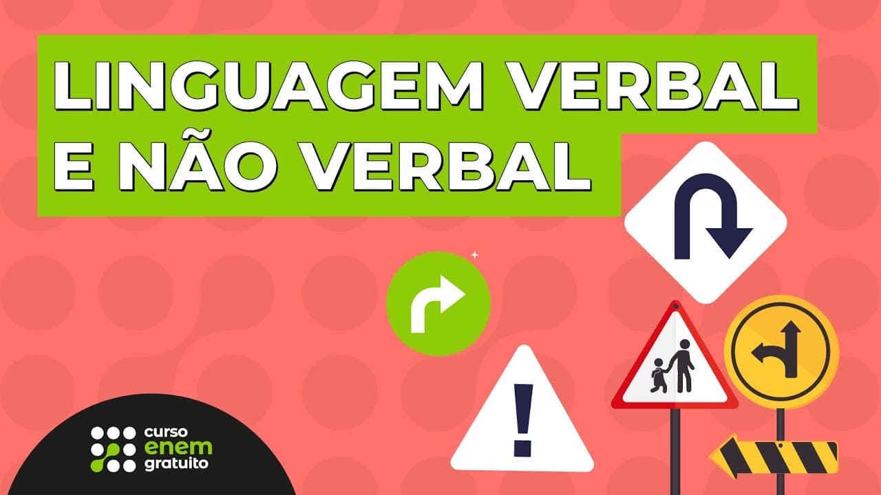 Thumbnail: LINGUAGEM VERBAL E NÃO VERBAL | Português para o Enem | Fernanda Souza