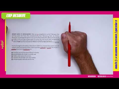 Thumbnail da aula: WHY AM I COMPELLED TO WRITE? BECAUSE THE WRITING SAVES ME FROM THIS(...) | READING STRATEGIES