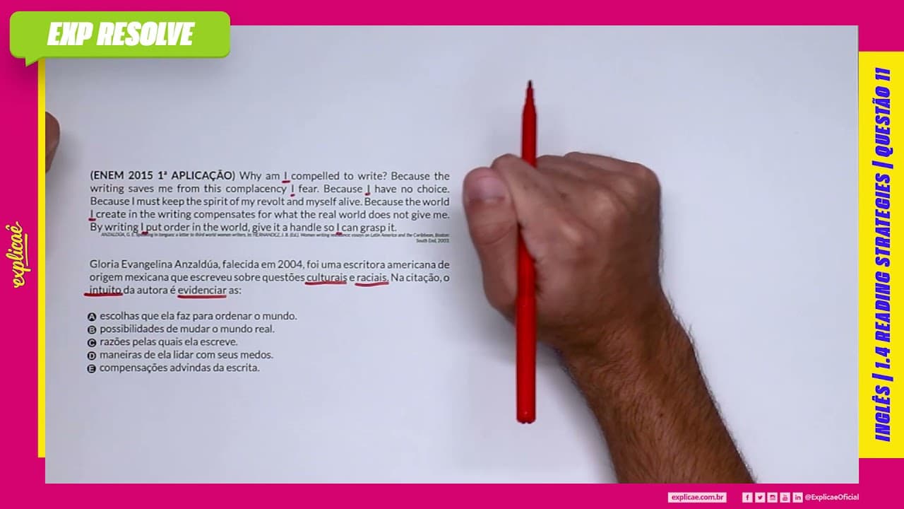 Thumbnail: WHY AM I COMPELLED TO WRITE? BECAUSE THE WRITING SAVES ME FROM THIS(...) | READING STRATEGIES