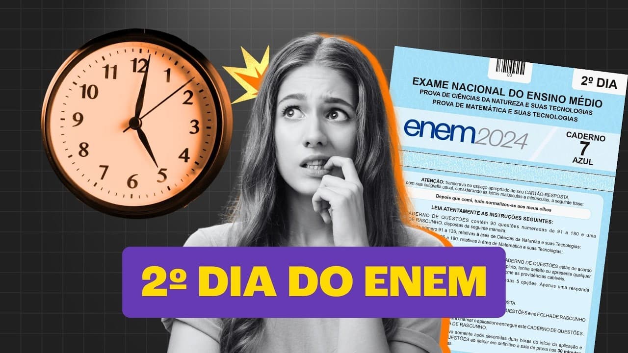 Thumbnail: Segundo Dia do ENEM: Saiba Como se Preparar!