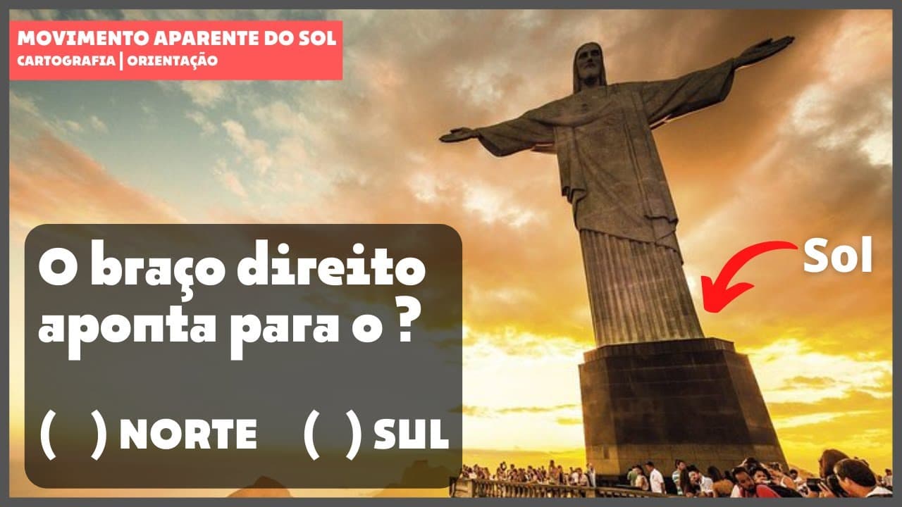 Thumbnail: Entenda o MOVIMENTO APARENTE DO SOL com estes dois exercícios | CARTOGRAFIA @prof.legeo