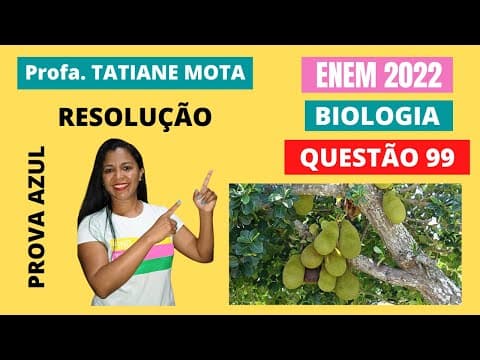 Thumbnail da aula: ✅[ENEM 2022] # BIOLOGIA # QUESTÃO 99 – ECOLOGIA – ESPÉCIES EXÓTICAS - A extinção de espécies é uma