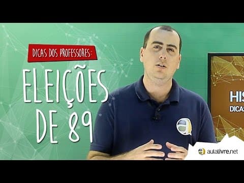 Thumbnail da aula: #Dica dos Professores - História do Brasil - Eleições de 89