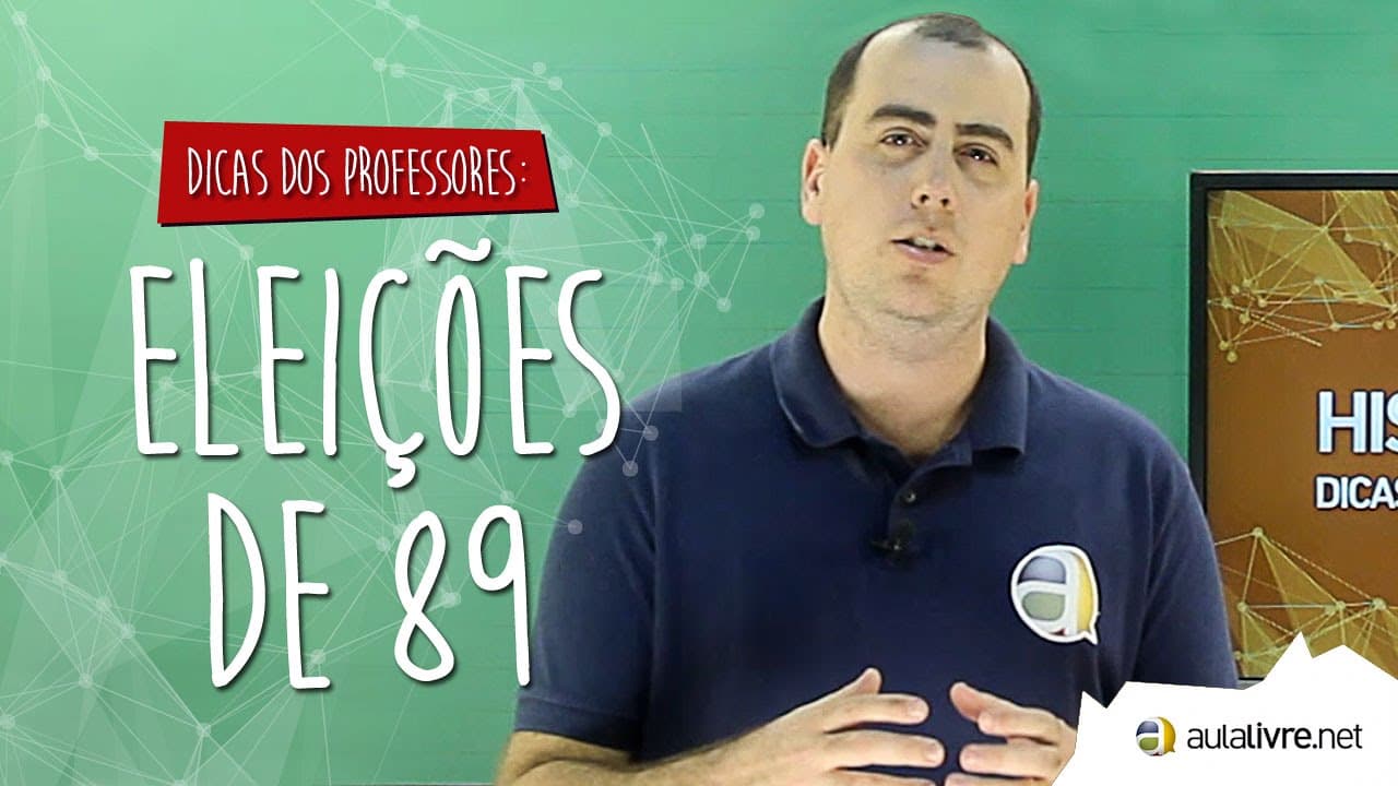 Thumbnail: #Dica dos Professores - História do Brasil - Eleições de 89