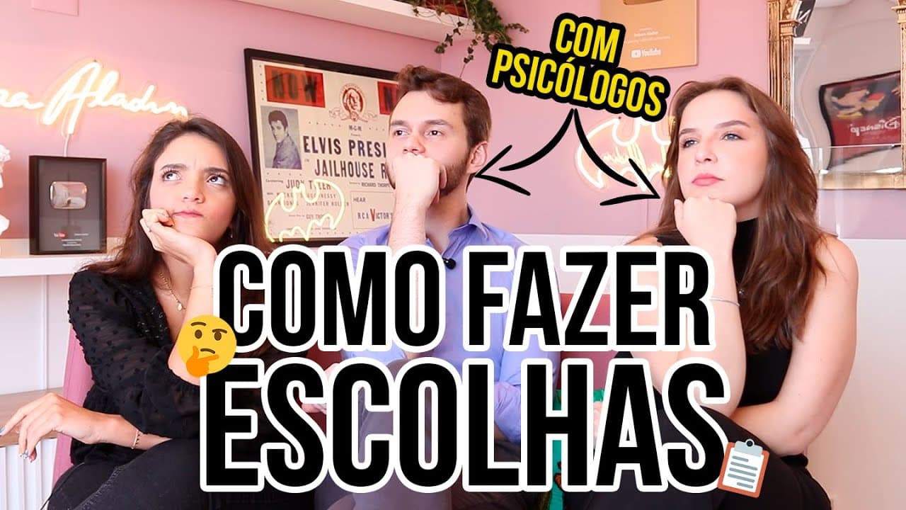 Thumbnail: COMO TOMAR DECISÕES E FAZER ESCOLHAS DIFÍCEIS (COM PSICÓLOGOS!) - Débora Aladim