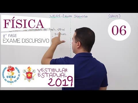 Thumbnail da aula: Uerj 2019 - Exame Discursivo Física - Questão 06