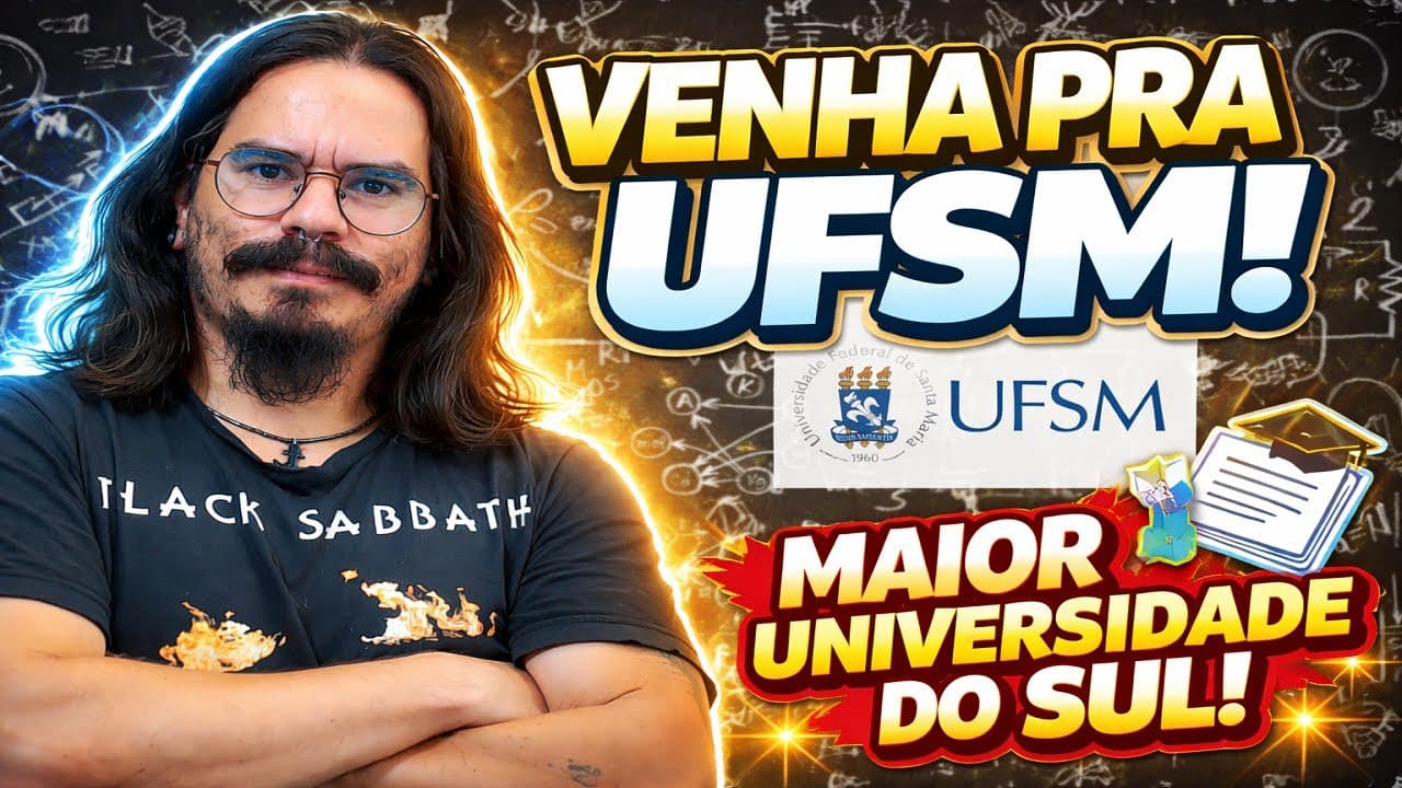 Thumbnail: UFSM 2024 - Questões 17, 18, 19 e 20