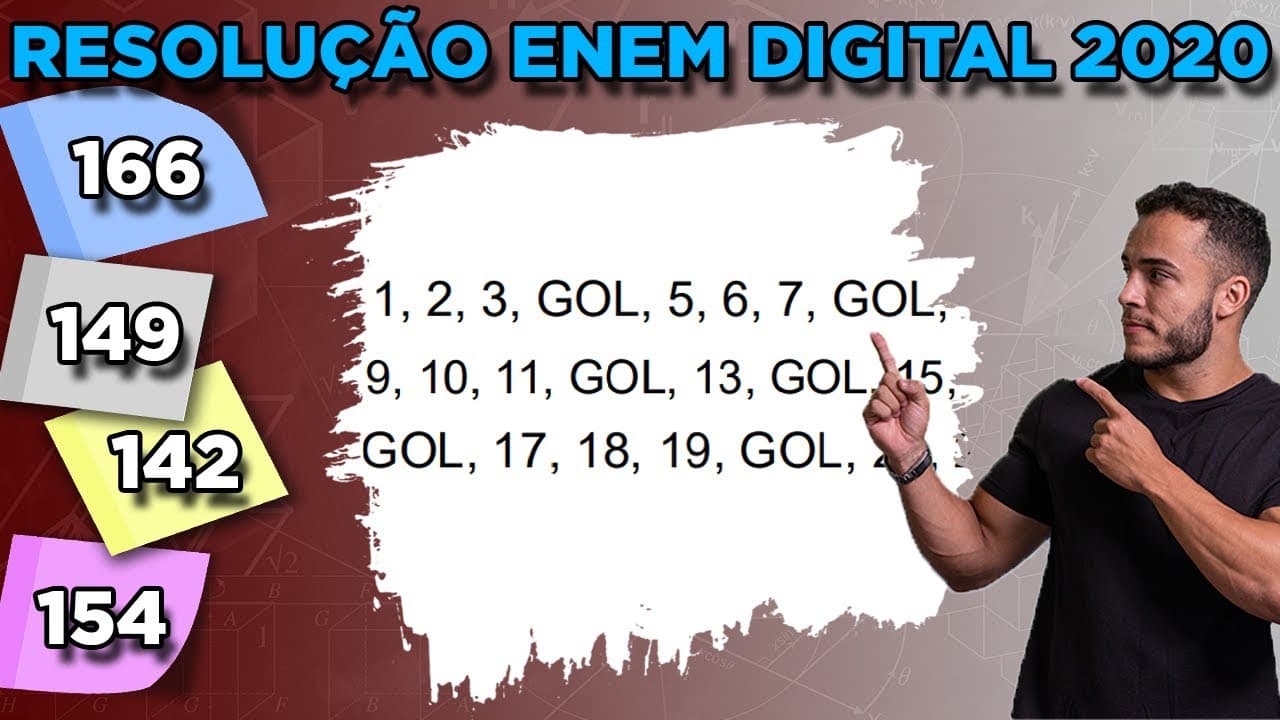 Thumbnail: 🟢 Questão 166 - Caderno Azul | Progressão Aritmética | MATEMÁTICA ENEM DIGITAL 2020