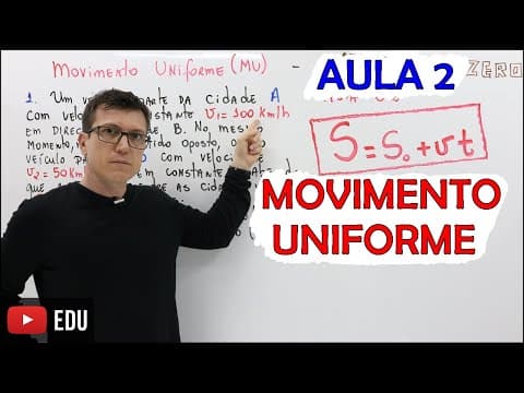 Thumbnail da aula: MOVIMENTO UNIFORME - FÍSICA BÁSICA (FÍSICA do ZERO) - Teoria e Exercícios - AULA 02