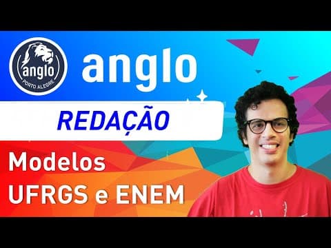 Thumbnail da aula: REDAÇÃO - Prof Dionísio | Modelos de Redação  UFRGS e ENEM