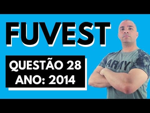 Thumbnail da aula: [FUVEST 2014/Q28] Uma usina de reciclagem de plástico recebeu um lote de raspas de 2 tipos de plásti