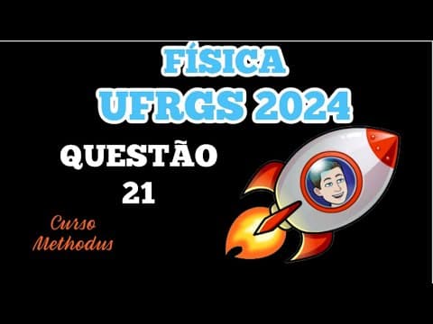 Thumbnail da aula: 21 de 2024 da prova de física da UFRGS - A pressão de um litro 1L de um gás ideal contido em um