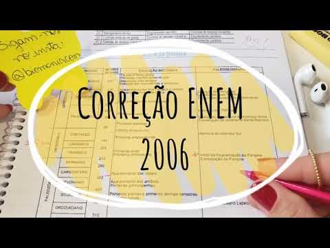 Thumbnail da aula: Correção ENEM 2006 - Biologia