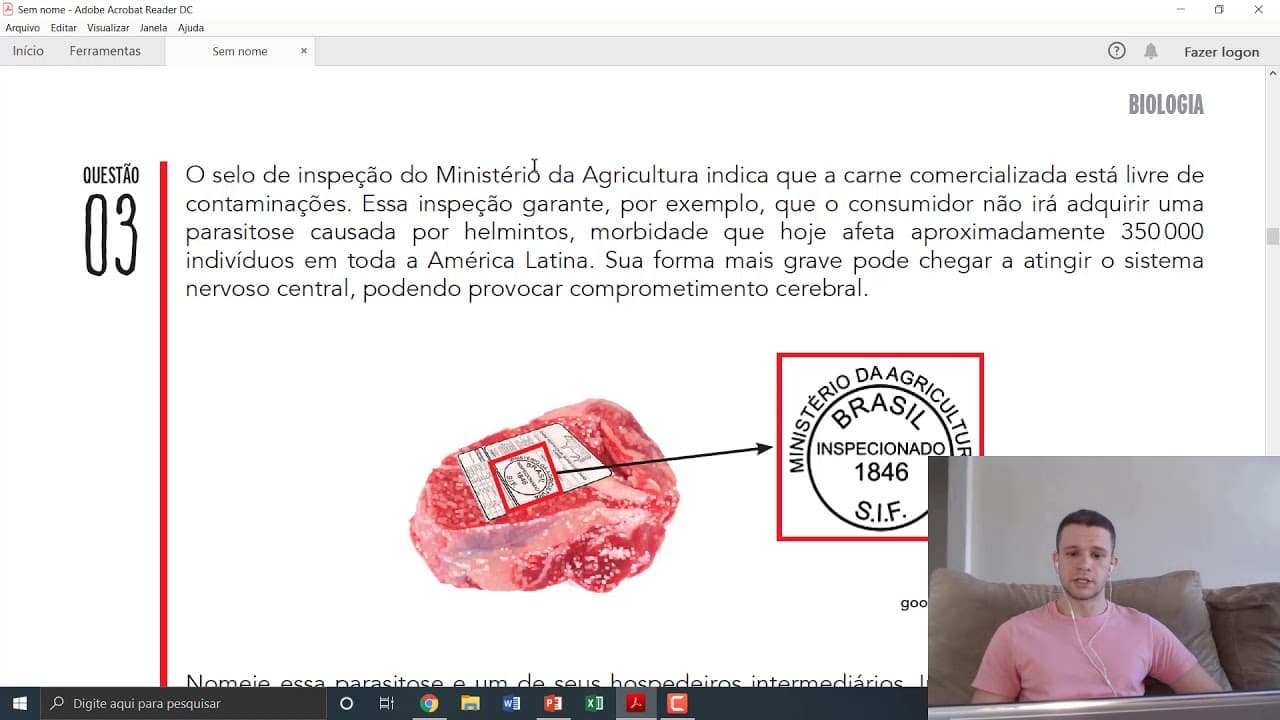 Thumbnail: Correção comentada - Uerj 2020 - BIOLOGIA DISCURSIVA - PARTE 1