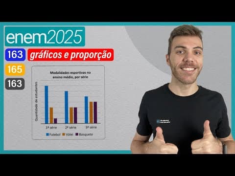 Thumbnail da aula: ENEM 2025 - Em uma escola, todos os estudantes do ensino médio praticam uma das três modalidades