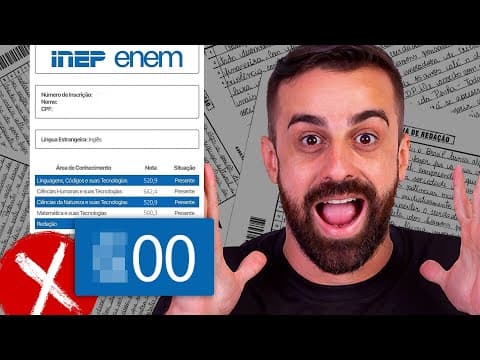 Thumbnail da aula: Corrigindo uma Redação do Enem 2005 | Proenem