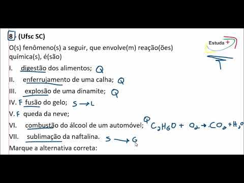 Thumbnail da aula: O(s) fenômeno(s) a seguir, que envolve(m) reação(ões) química(s), é(são)