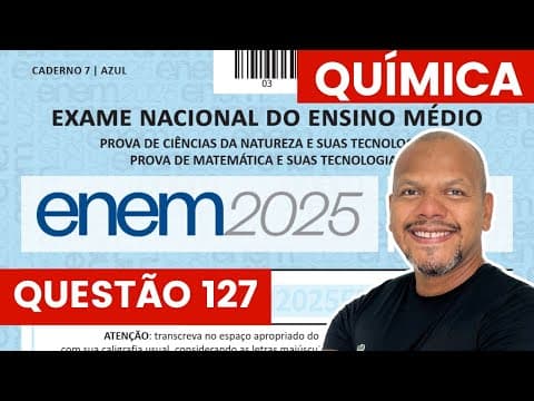 Thumbnail da aula: Enem 2025 - Resolução de Química - Nos processos de transformação e reciclagem de recursos naturais,