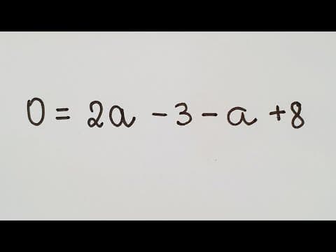 Thumbnail da aula: Qual é o valor do a? Equação do 1º Grau - Professora Angela Matemática